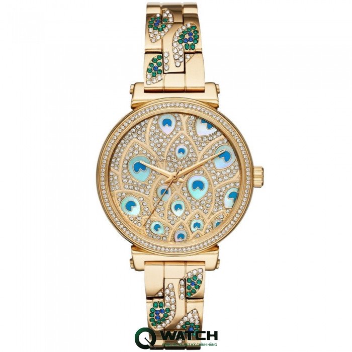 Thiết kế độc đáo và sang trọng với màu vàng kim cùng nhiều viên pha lê