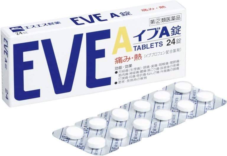 Thuốc giảm đau hạ sốt của Nhật EVE A, được tin dùng cho đau nhức và sốt