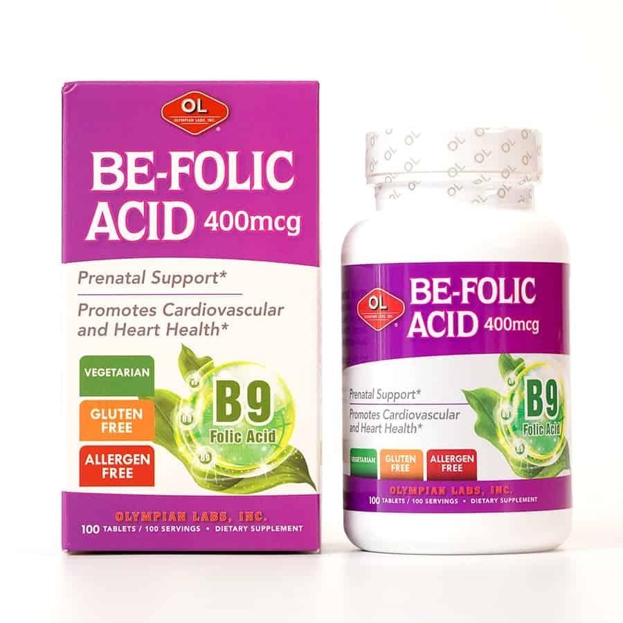 Viên uống Be Folic Acid hỗ trợ bổ sung acid folic cho mẹ bầu