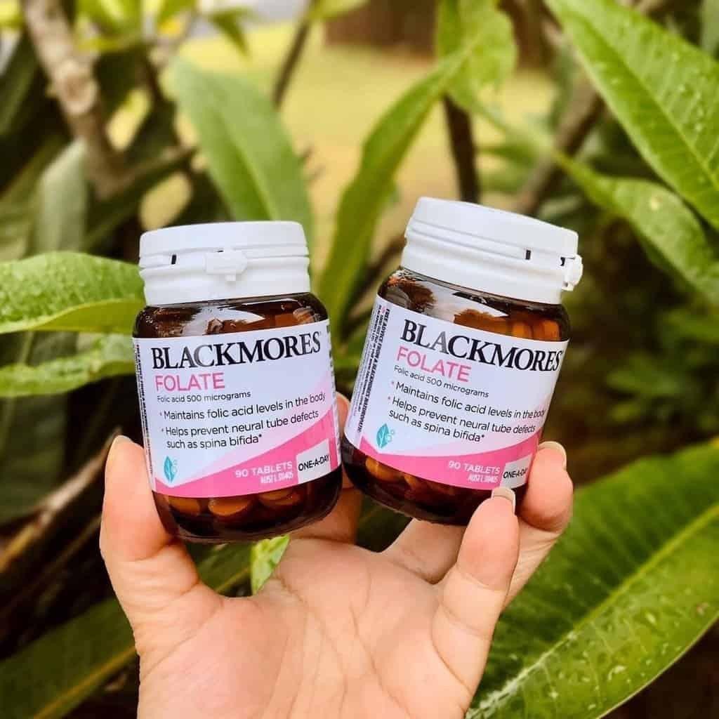 Viên uống Blackmores Folate bổ sung acid folic