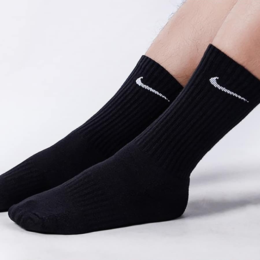 vớ Nike Everyday Cushioned Training Crew Socks Black SX7664-010