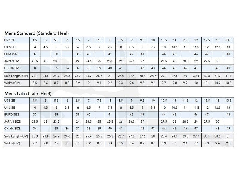 Bảng size chân giày Nike quốc tế cho Nhật Bản và Hàn Quốc