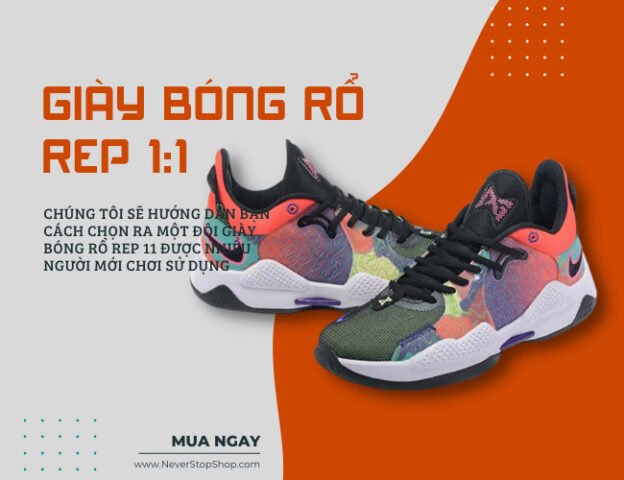 Cận cảnh phần thân trên (upper) của giày bóng rổ rep 1:1.