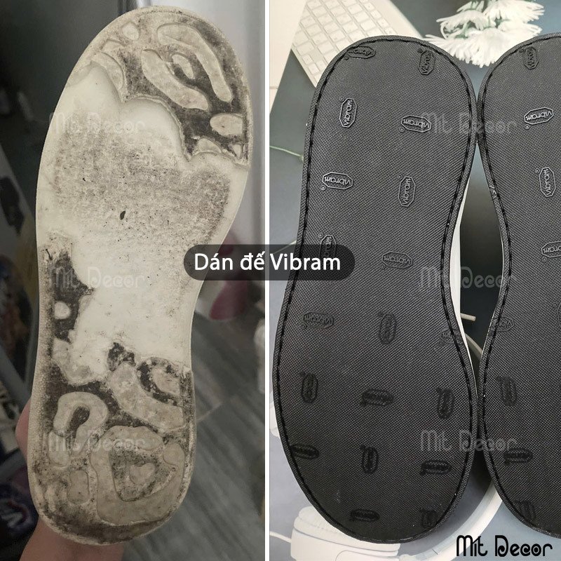 Chuyên gia dán đế Vibram cho giày thể thao bị hư đế