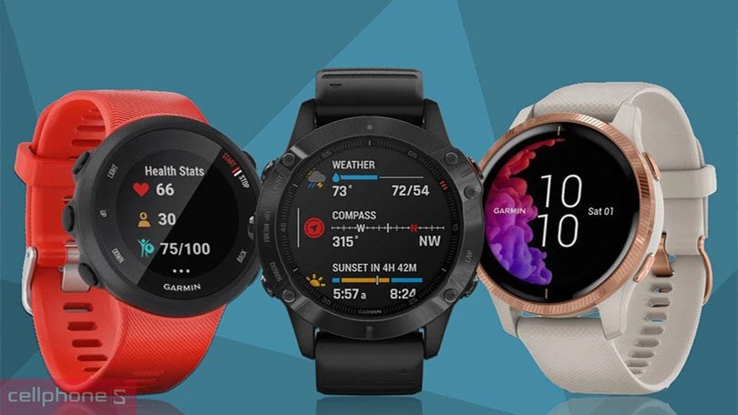 Đồng hồ smartwatch nữ với màn hình hiển thị dung lượng pin và cài đặt
