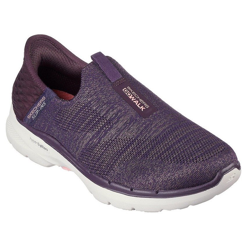 Giày đi bộ nữ Skechers Slip-ins GOwalk 6, với đệm ULTRA GO® siêu êm ái