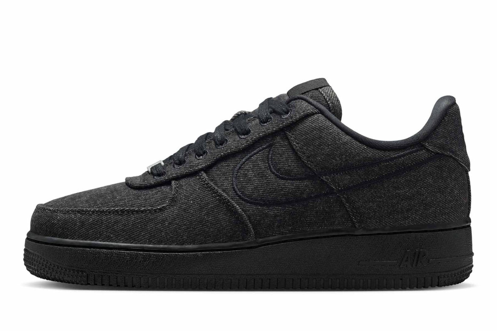 Giày Nike Air Force 1 Low Black Denim - cạnh bên