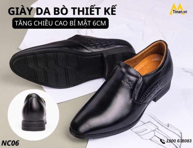 Giày tây nam đám cưới chế tác từ da cao cấp, bền đẹp