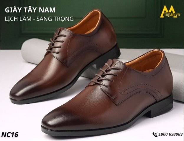 Giày tây nam đám cưới lịch lãm, đẳng cấp tôn lên vẻ sang trọng