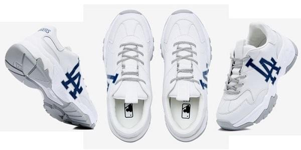Giày thể thao nữ đế cao hàng hiệu MLB LA Dodgers Sneaker với đế chunky