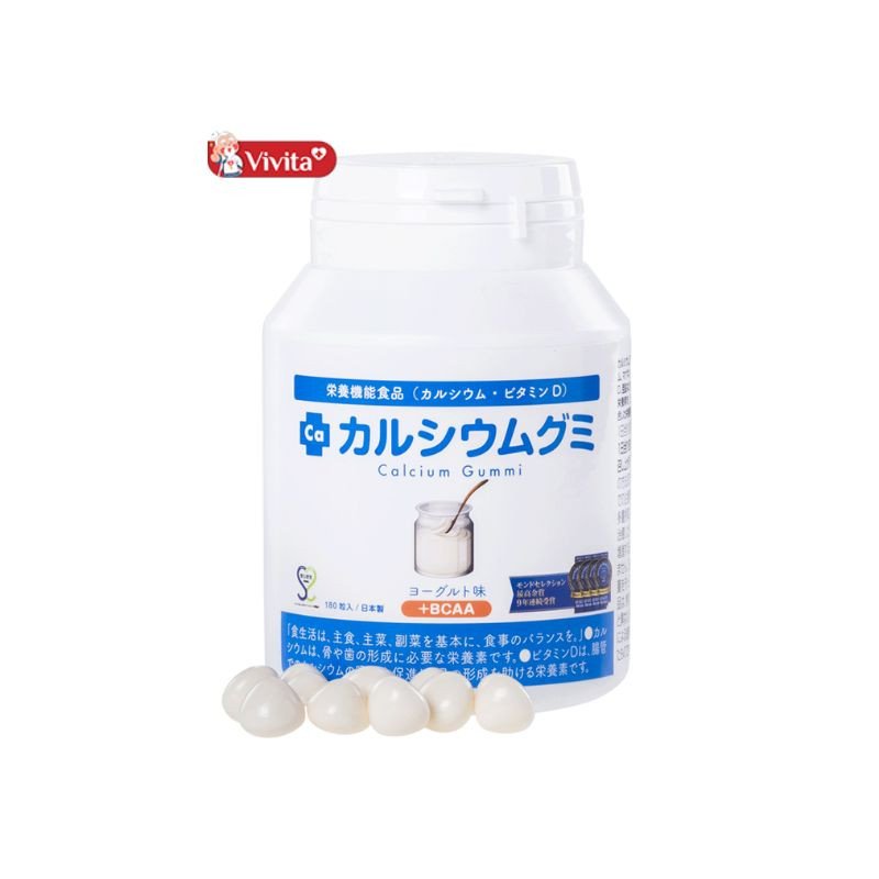 Kẹo canxi Gummi Nhật Bản với hương táo hấp dẫn cho trẻ