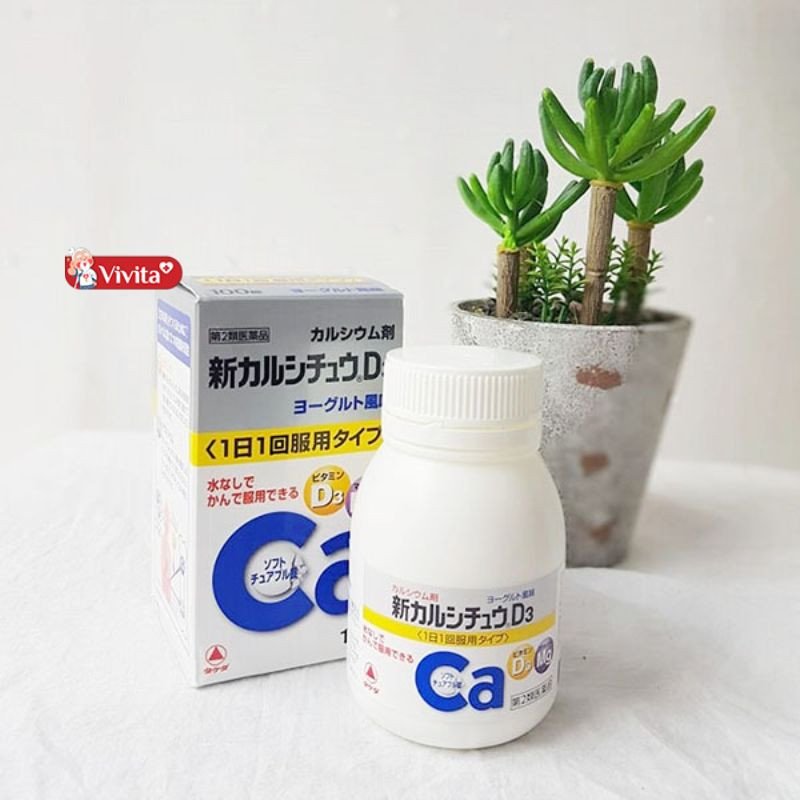 Viên uống canxi Takeda Nhật Bản bổ sung canxi, magie, D3