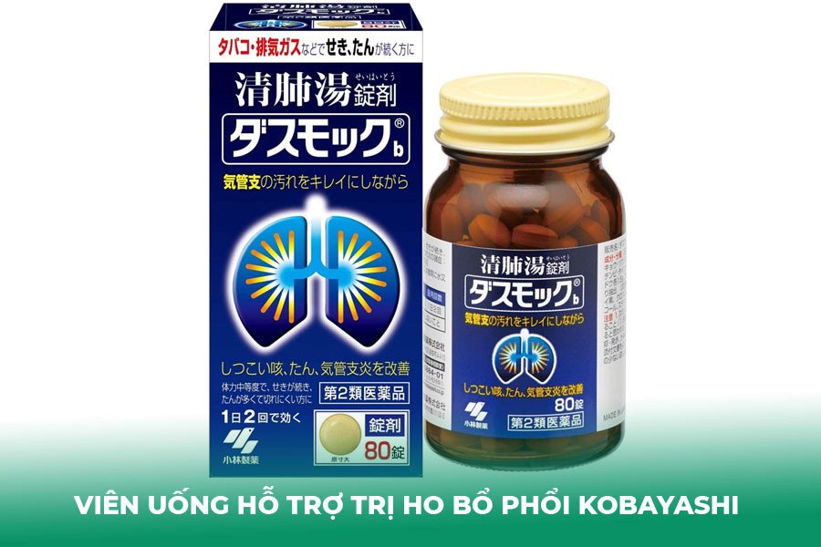 Viên uống hỗ trợ Trị ho bổ phổi Kobayashi
