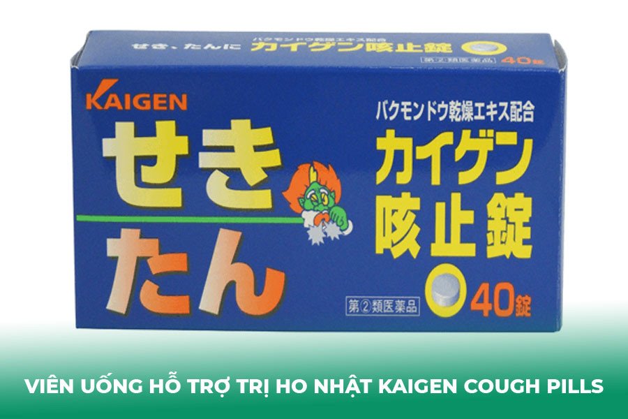 Viên uống hỗ trợ trị ho Nhật Kaigen Cough Pills