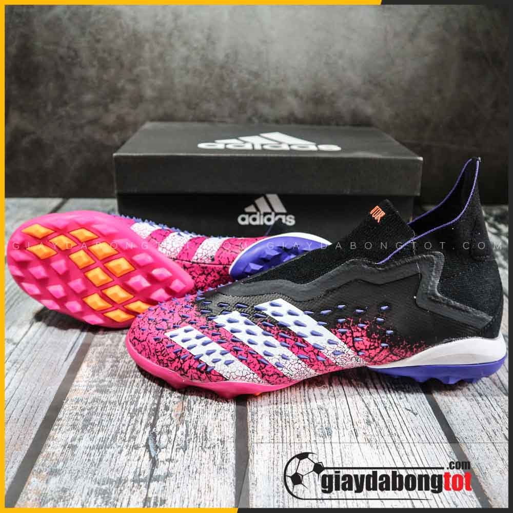 Adidas Predator Freak TF màu hồng đen vạch trắng