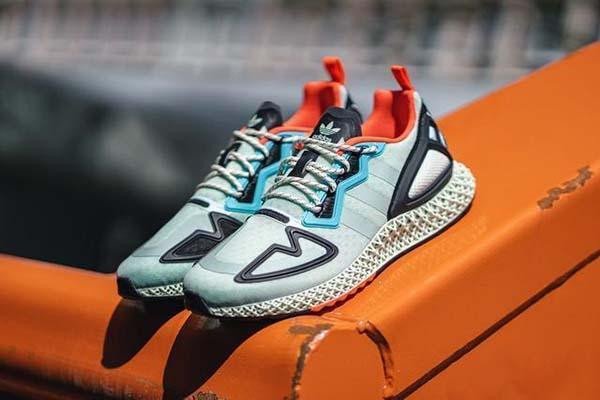Adidas ZX 2k 4D với đế giữa in 3D, cung cấp độ êm ái vượt trội