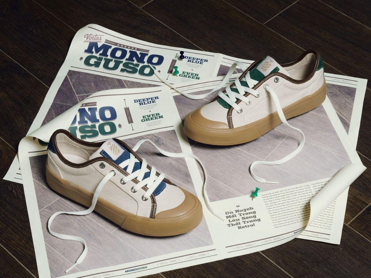 Ananas với thiết kế retro đặc trưng của giày sneaker local brand Việt Nam