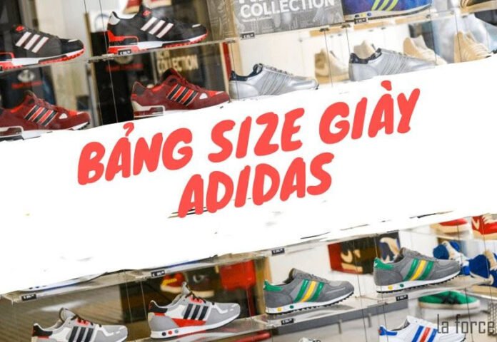 Bảng quy đổi kích cỡ giày Adidas chuẩn UK giúp xác định size chân chính xác