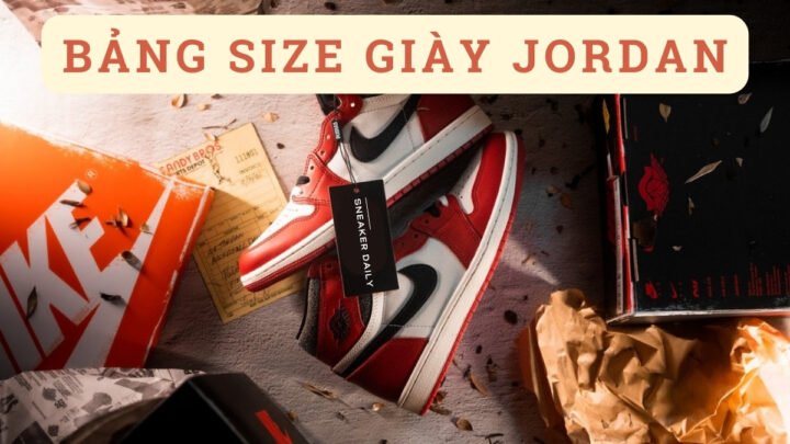 Bảng quy đổi kích thước size giày Nike Jordan dành cho nam và nữ