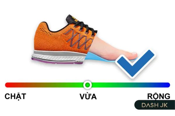 Bảng quy đổi size giày Nhật Bản sang Việt Nam, minh họa các số đo theo centimet.