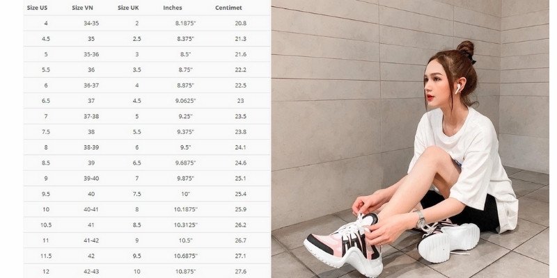 Bảng quy đổi size giày nữ chuẩn quốc tế giúp bạn chọn đôi giày ưng ý
