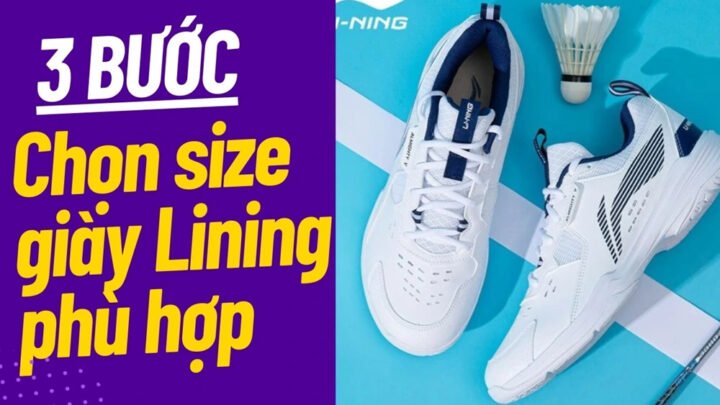 Bảng size giày cầu lông Lining tổng hợp giúp bạn chọn đúng kích cỡ