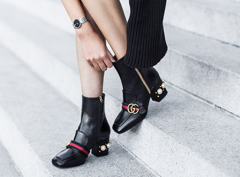 Bảng size giày Gucci nữ với các số đo chi tiết từ US, UK đến EU, giúp người dùng dễ dàng xem size giày Gucci ở đâu phù hợp