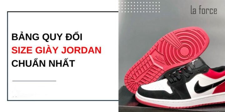 bảng size giày jordan