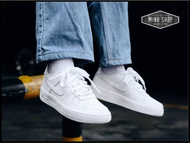 Bảng size giày Nike Air Force 1 tổng quan, ảnh minh họa các kích thước.