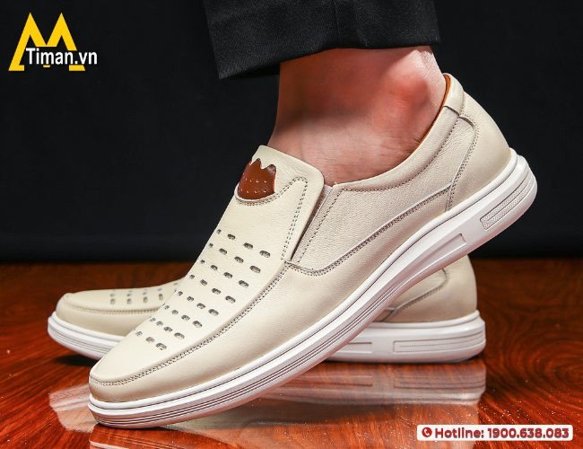 Bảng size và cách chọn kích thước giày lười đục lỗ nam chuẩn xác, đảm bảo sự vừa vặn