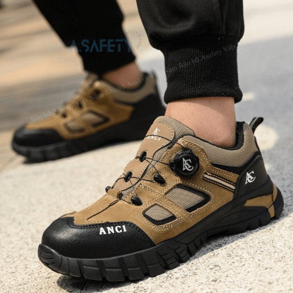 Bảo vệ chân toàn diện với giày bảo hộ Anci chống đinh, chống va đập