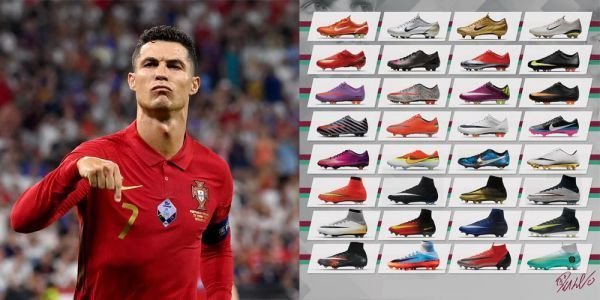 Bộ sưu tập giày đá bóng Nike Mercurial CR7 qua các thời kỳ