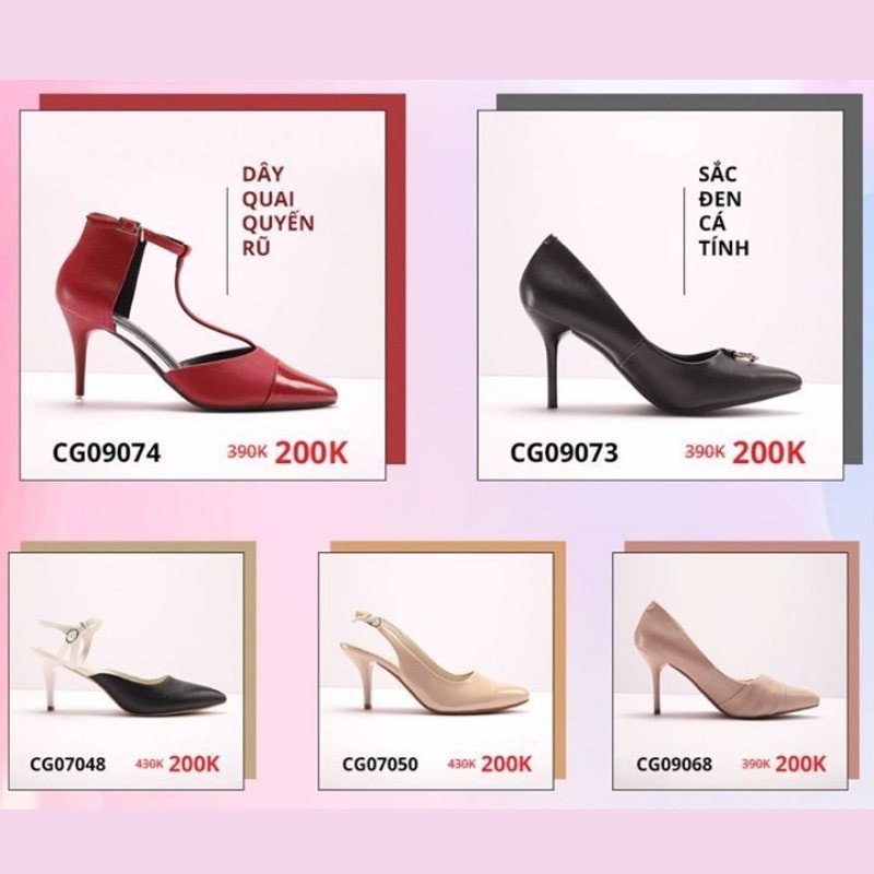 Bộ sưu tập giày dép đa dạng tại shop giày cho phụ nữ trung niên