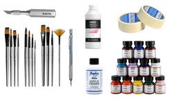 Các dụng cụ cần thiết để nhuộm giày thể thao