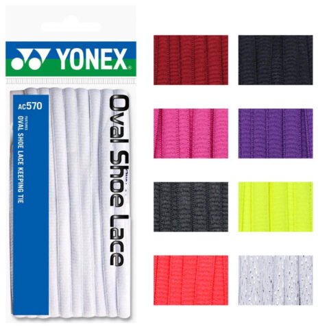 Các loại dây giày Yonex AC570 nhiều màu sắc và kích thước, phù hợp với mọi nhu cầu của người chơi cầu lông.