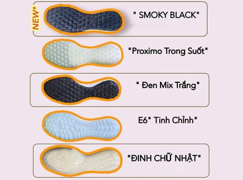 Các loại đế TF phổ biến sau khi thay đế giày đá bóng tại Hà Nội
