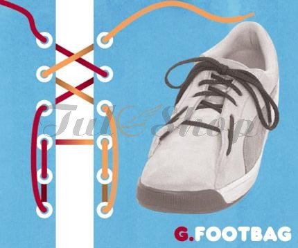 cách thắt dây giày New Balance kiểu Foot Bag