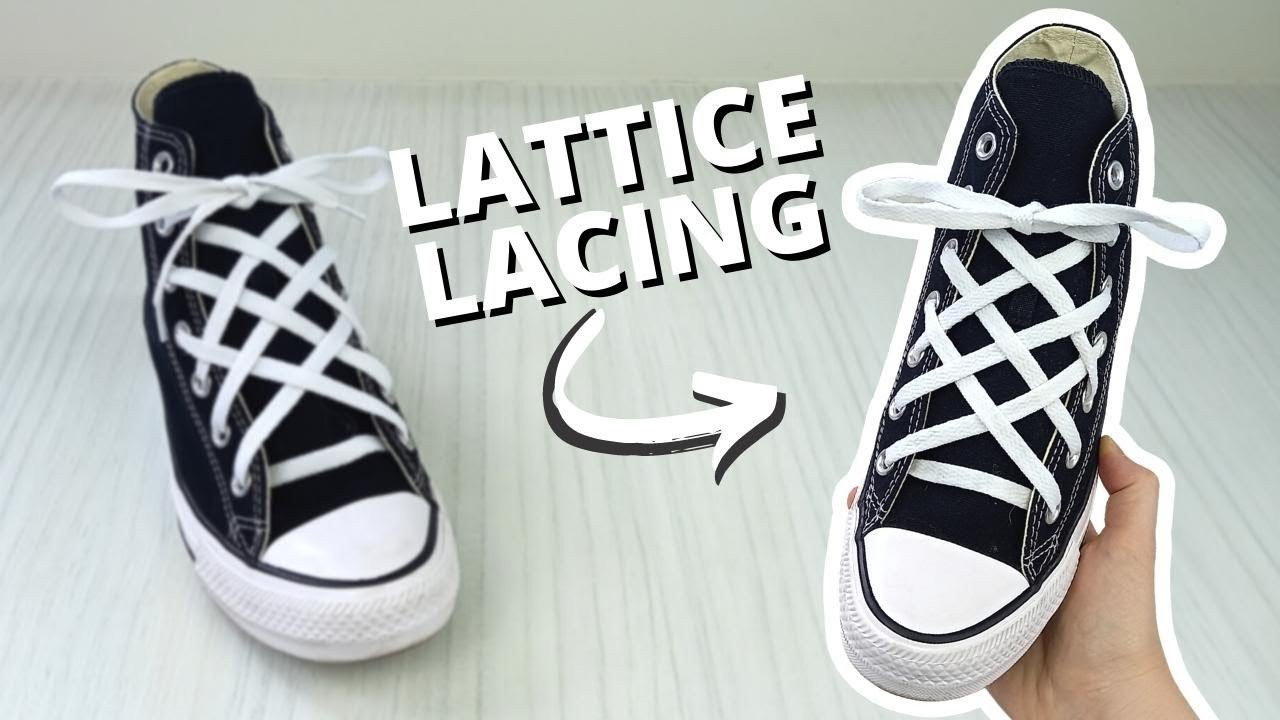 Cách xỏ dây giày thể thao nữ kiểu Lattice độc đáo