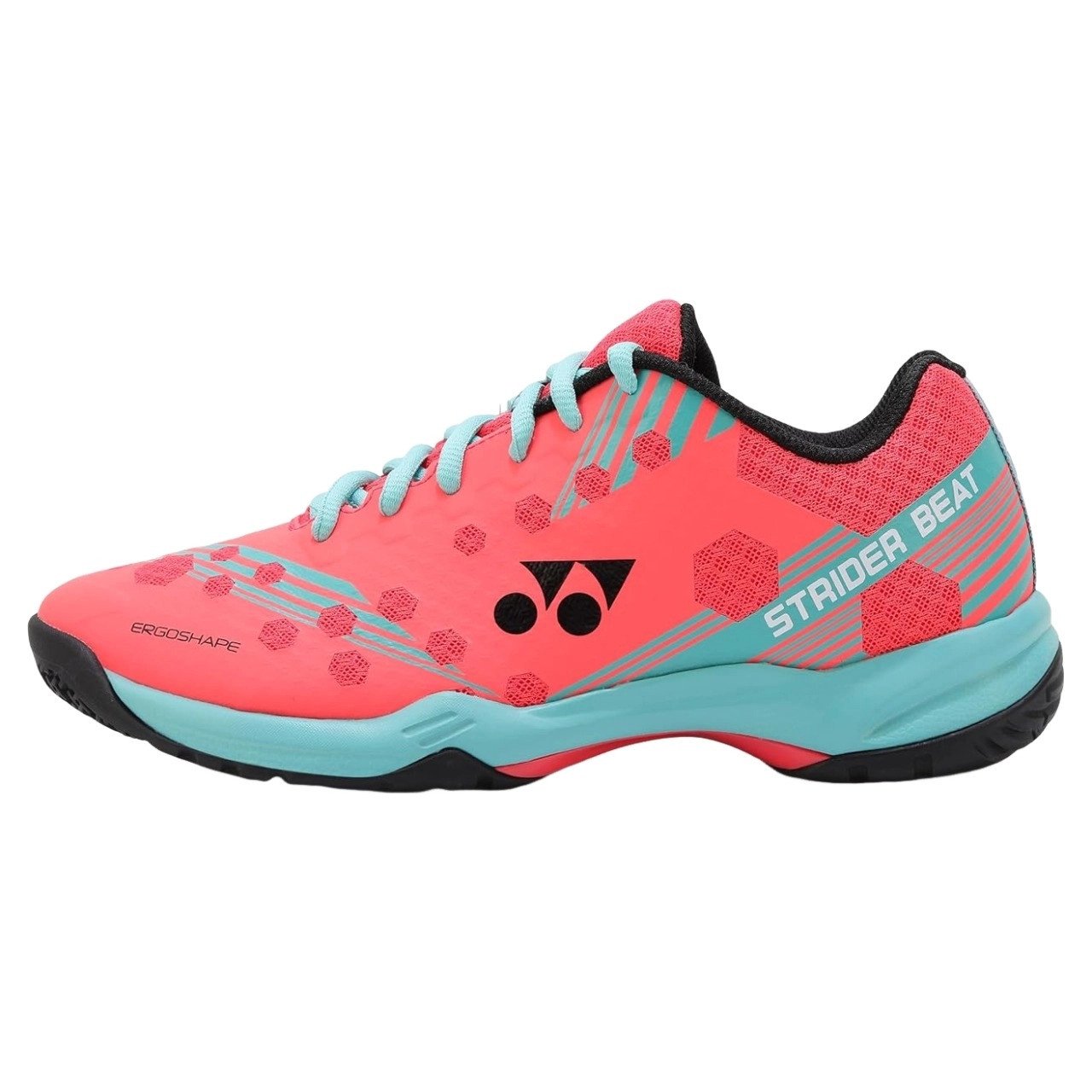 Cận cảnh giày cầu lông Yonex Strider Beat màu đỏ mạnh mẽ