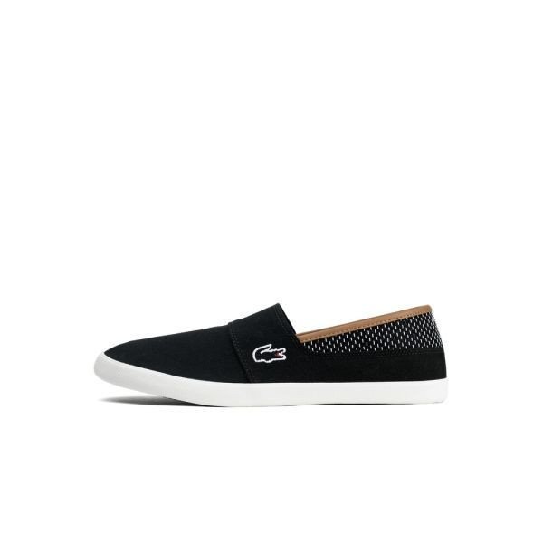 Cận cảnh giày lười Lacoste nam chính hãng với logo cá sấu đặc trưng