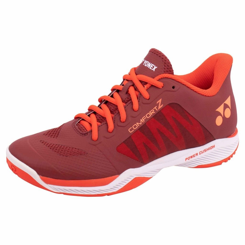 Cận cảnh thiết kế thân giày và đế giày Yonex Comfort Z3 2024 đỏ