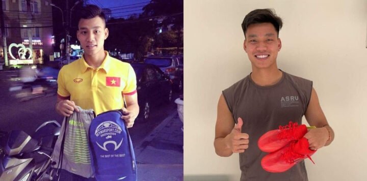 Cầu thủ chuyên nghiệp như Vũ Văn Thanh luôn chú trọng việc chọn đôi giày đá bóng phù hợp với lối chơi và vị trí