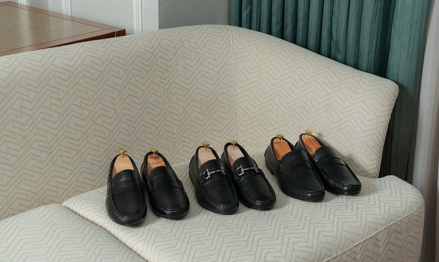 Chất liệu da bò cao cấp làm nên giày lười da nam đẹp