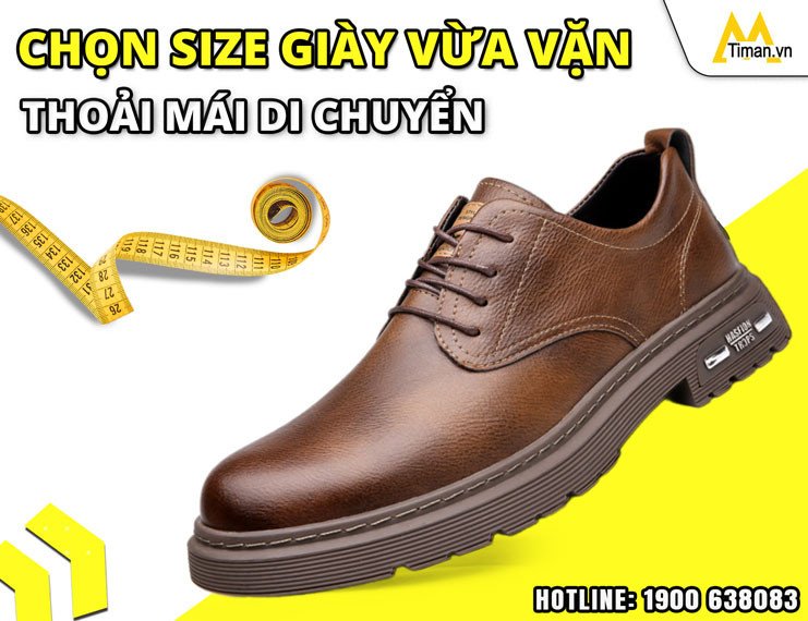 Chọn kích cỡ giày lười da bò cao cấp vừa vặn cho sự thoải mái