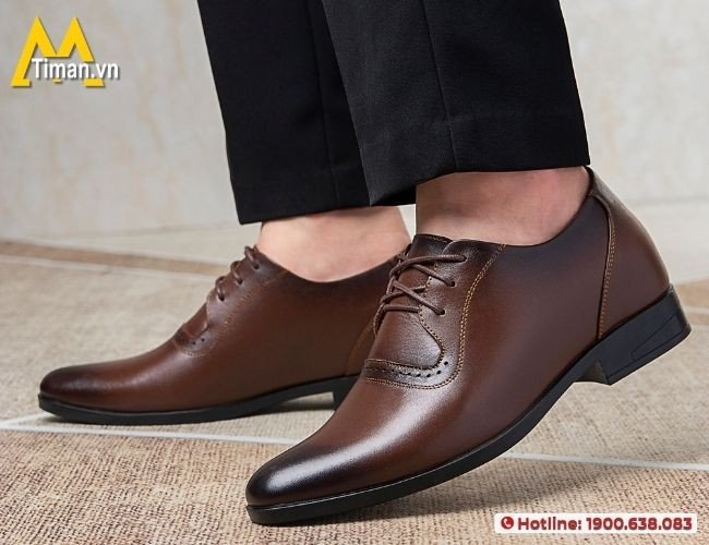 Chọn kích thước giày lười độn đế nam vừa vặn, ôm chân thoải mái