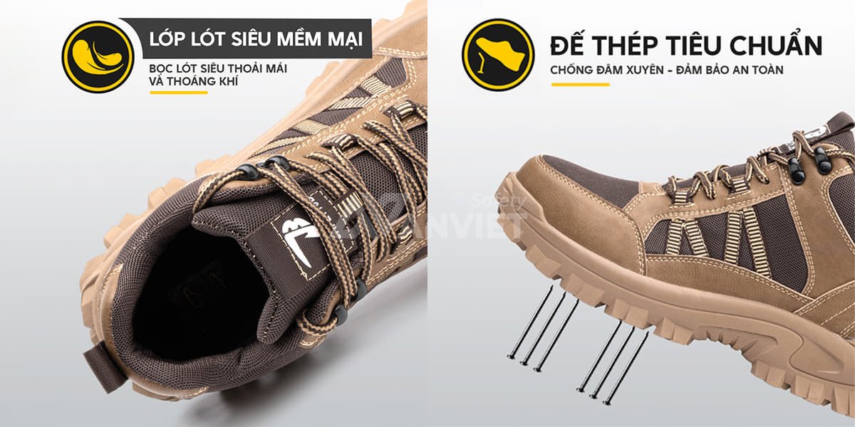 Chọn mua giày bảo hộ mũi nhựa uy tín được cam kết bảo hành