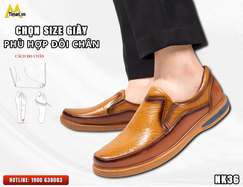 Chọn size mẫu giày lười đẹp phù hợp đôi chân