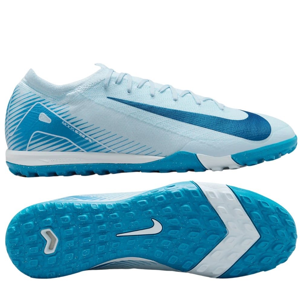 Công nghệ đế Air Zoom trên giày đá bóng Nike Mercurial Vapor 16 Pro TF màu trắng xanh