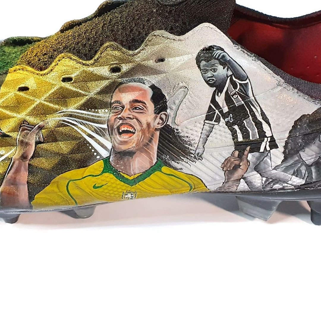 Công nghệ giày đá bóng Nike Tiempo làm nền tảng cho tác phẩm vẽ tay độc đáo