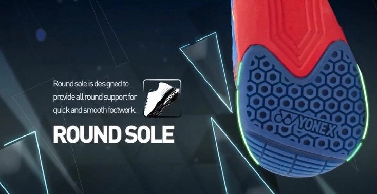 Công nghệ Round Sole của giày cầu lông Yonex SHB 101CR